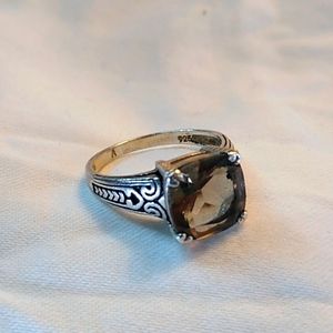 Sterling and Smoky Quartz Ring (8)